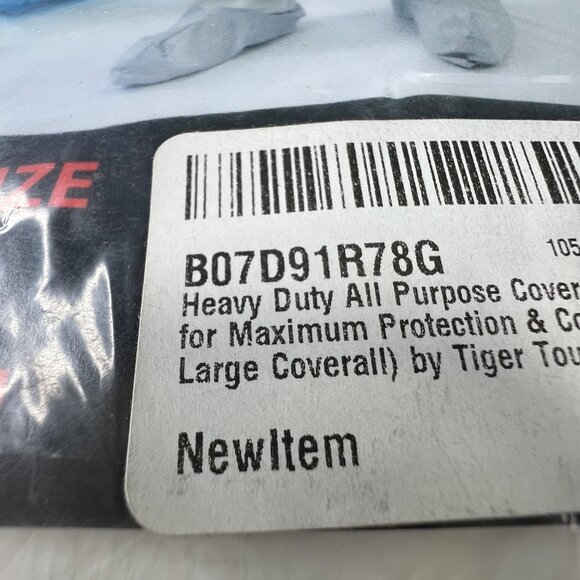 New Large Heavy Duty All Purpose Disposable Coverall Protective Work Wear - Picture 9 of 10